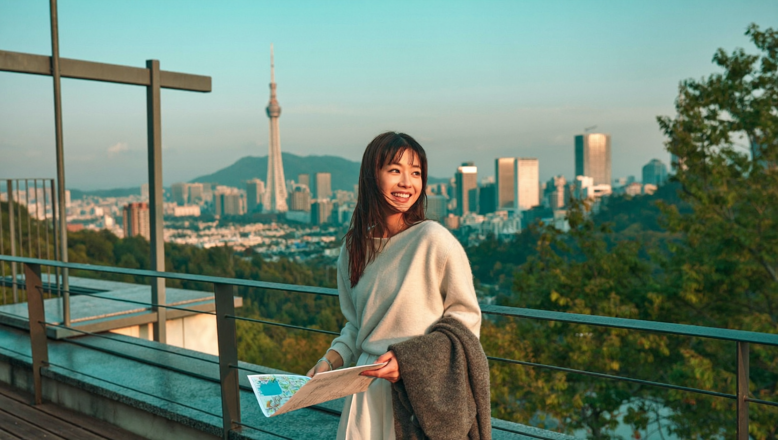 나고야를 여행하는 사람, 사카에 지역 배경